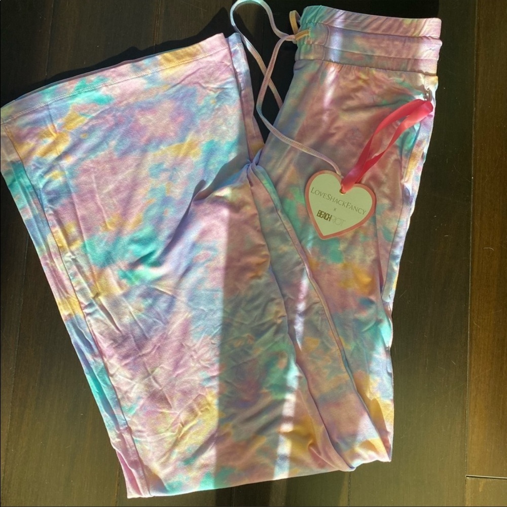 COPY - NWT LoveShackFancy x Beach Riot Rainbow Tie Dye Lounge Pants